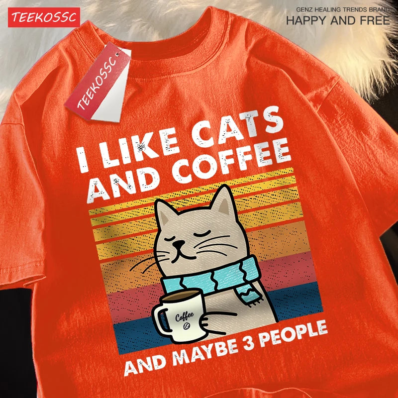 Playera - Cats and Coffee