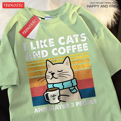 Playera - Cats and Coffee