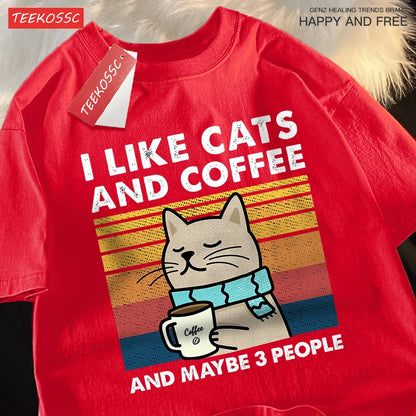 Playera - Cats and Coffee
