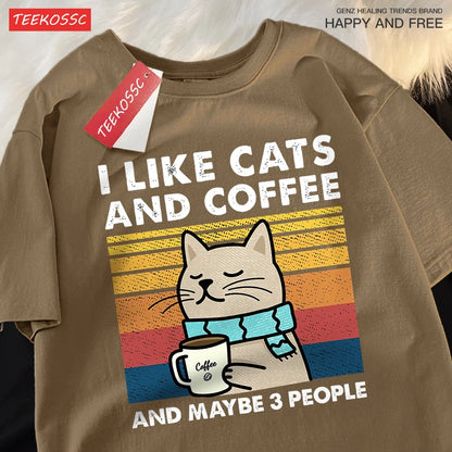 Playera - Cats and Coffee
